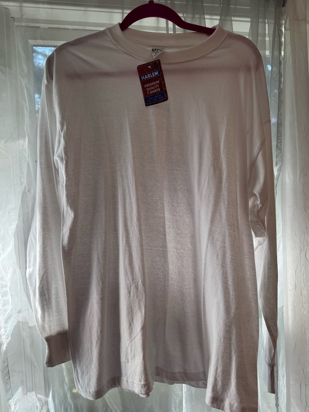 Tanu Harlem White Long-Sleeve Tees (6 Packs)